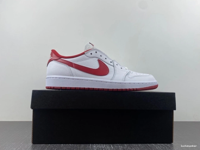 Rep LUCY Red Varsity 705329-101 Retro Low Jordan 1 White 0704